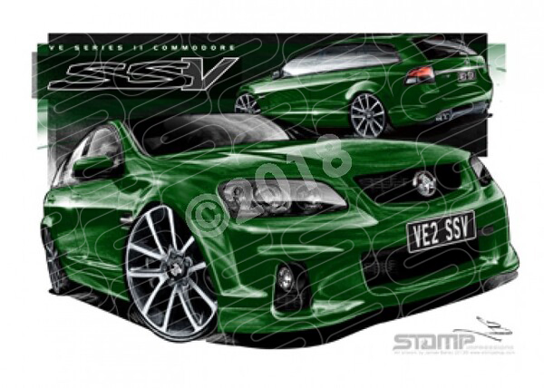 HOLDEN VE II SSV COMMODORE WAGON POISON IVY A1 STRETCHED CANVAS (HC610B)