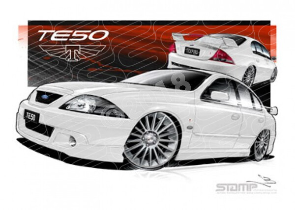 Tickford TE50 III WINTER WHITE A1 STRETCHED CANVAS (FT183D)