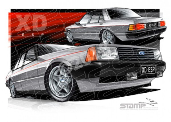 Classics XD ESP XD ESP FAIRMONT GHIA 5.8 SILVER A1 STRETCHED CANVAS (FT164B)