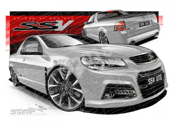 HOLDEN VF SSV UTE NITRATE A1 STRETCHED CANVAS (HC732)