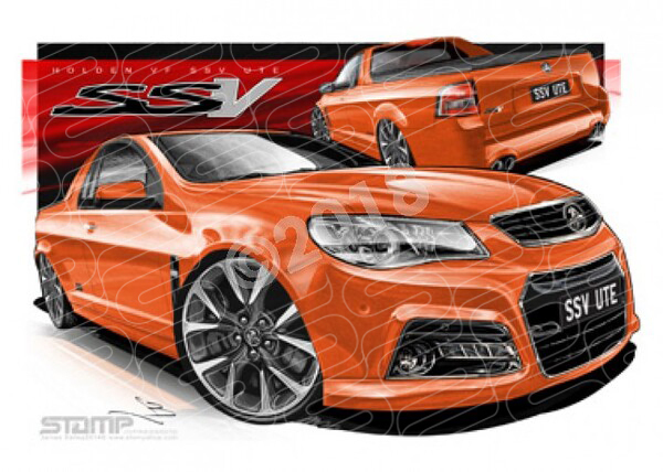 HOLDEN VF SSV UTE FANTALE A1 STRETCHED CANVAS (HC734)