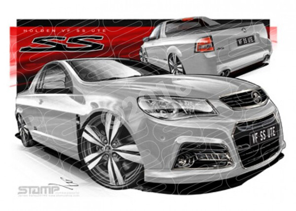 HOLDEN VF SS UTE NITRATE A1 STRETCHED CANVAS (HC742)