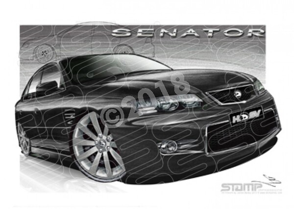 HSV Senator VZ VZ SENATOR PHANTOM BLACK A1 STRETCHED CANVAS (V72)