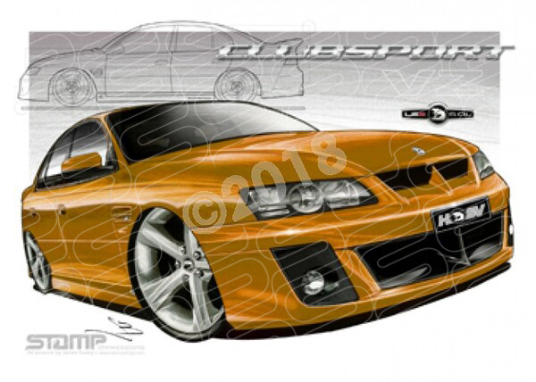 HSV Clubsport VZ VZ CLUBSPORT FUSION A1 STRETCHED CANVAS (V086C)