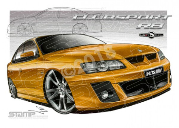 HSV Clubsport VZ VZ CLUBSPORT R8 FUSION A1 STRETCHED CANVAS (V090C)