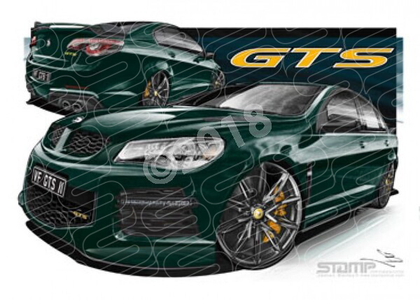 HSV Gts F SERIES II F2 SERIES GTS ROYAL PEACOCK A1 STRETCHED CANVAS (V434)