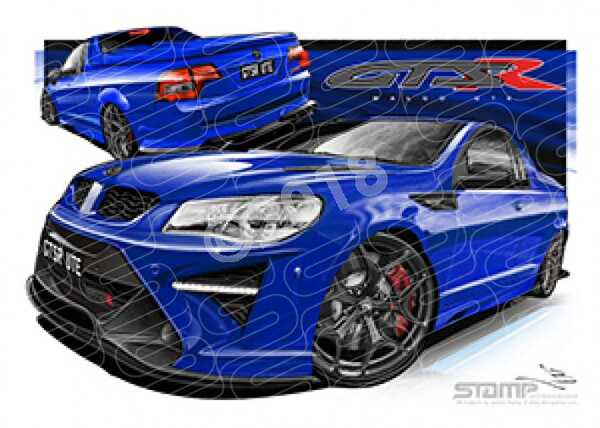 HSV Maloo GTSR V463 MALOO GTSR SLIPSTREAM BLUE A1 STRETCHED CANVAS (V463)