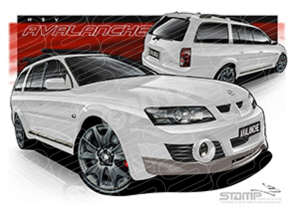 HSV AVALANCHE HERON A1 STRETCHED CANVAS (HC632)