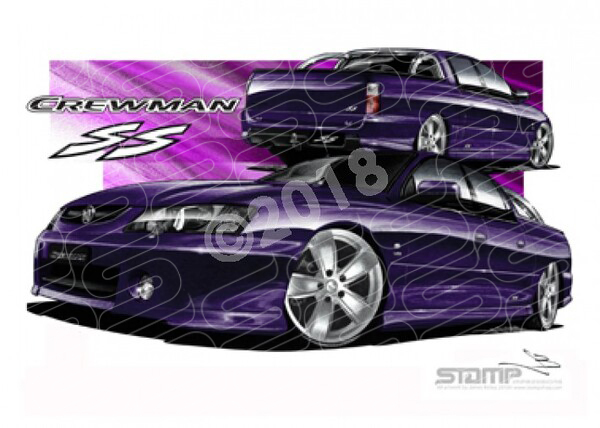 HOLDEN VY SS UTE CREWMAN COSMO A1 STRETCHED CANVAS (HC109)