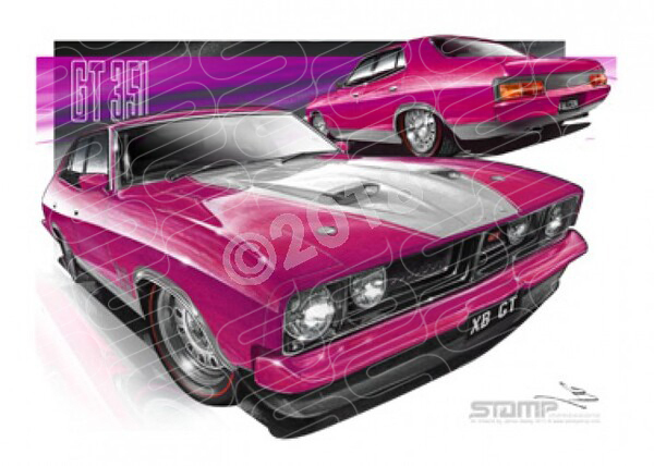 GT XB GT XB GT SEDAN MULBERRY A1 STRETCHED CANVAS (FT092)