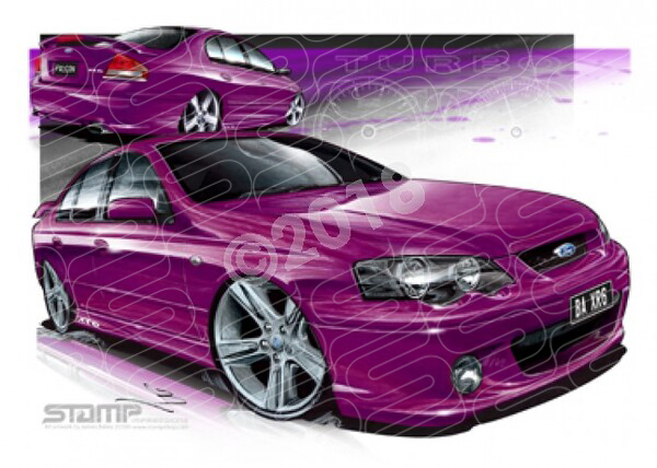 FORD BA XR6 TURBO MENACE A1 STRETCHED CANVAS (FT151)