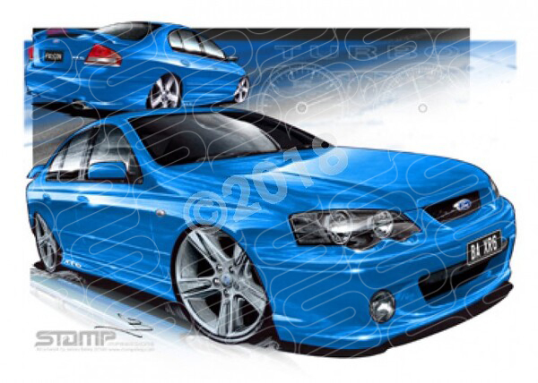 FORD BA XR6 TURBO VELOCITY A1 STRETCHED CANVAS (FT158)