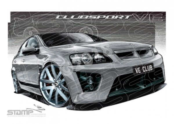 HSV Clubsport VE VE CLUBSPORT NICKEL A1 STRETCHED CANVAS (V127)