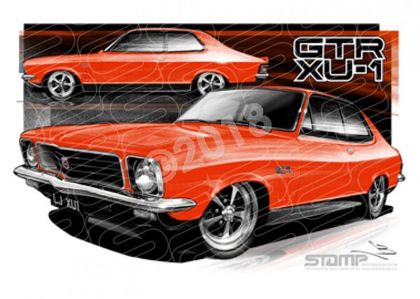 HOLDEN TORANA LJ XU1 RALLY RED A1 STRETCHED CANVAS (HC49C)