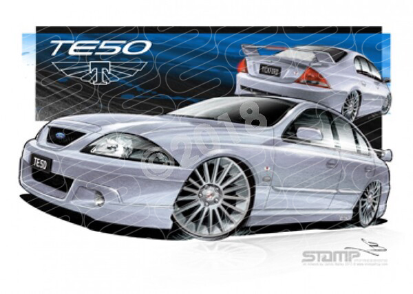Tickford TE50 III LIQUID SILVER A1 STRETCHED CANVAS (FT183A)