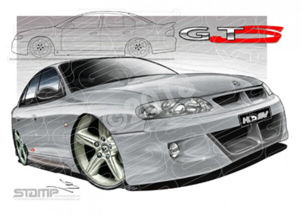 HSV Gts VT VT GTS ORION FROST SILVER A1 STRETCHED CANVAS (V017)