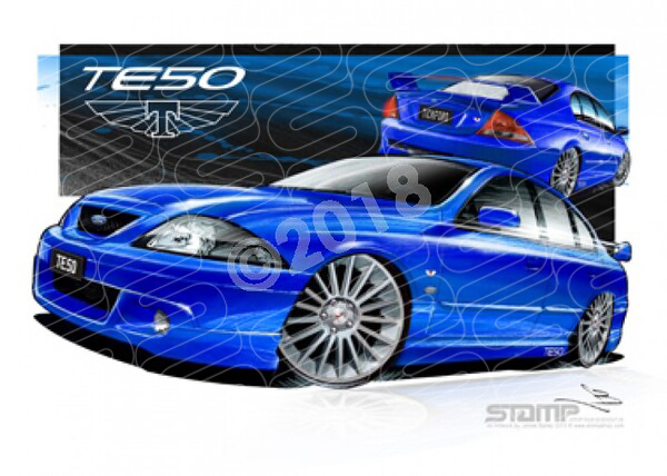 Tickford TE50 III GALAXY BLUE A1 STRETCHED CANVAS (FT183B)