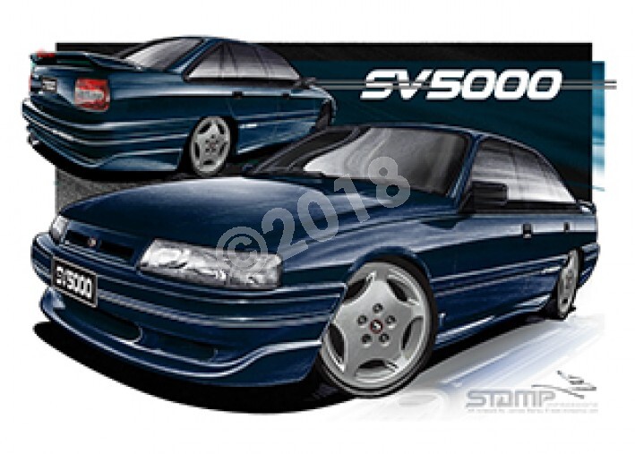 HSV SV 5000 VN IMPERIAL BLUE A1 STRETCHED CANVAS