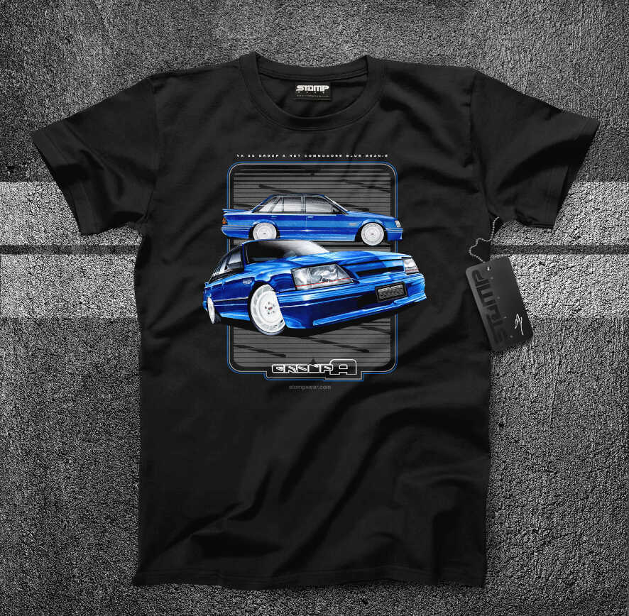 HOLDEN VK SS HDT GROUP A PETER BROCK COMMODORE BLUE MEANIE CAR SHIRT ...
