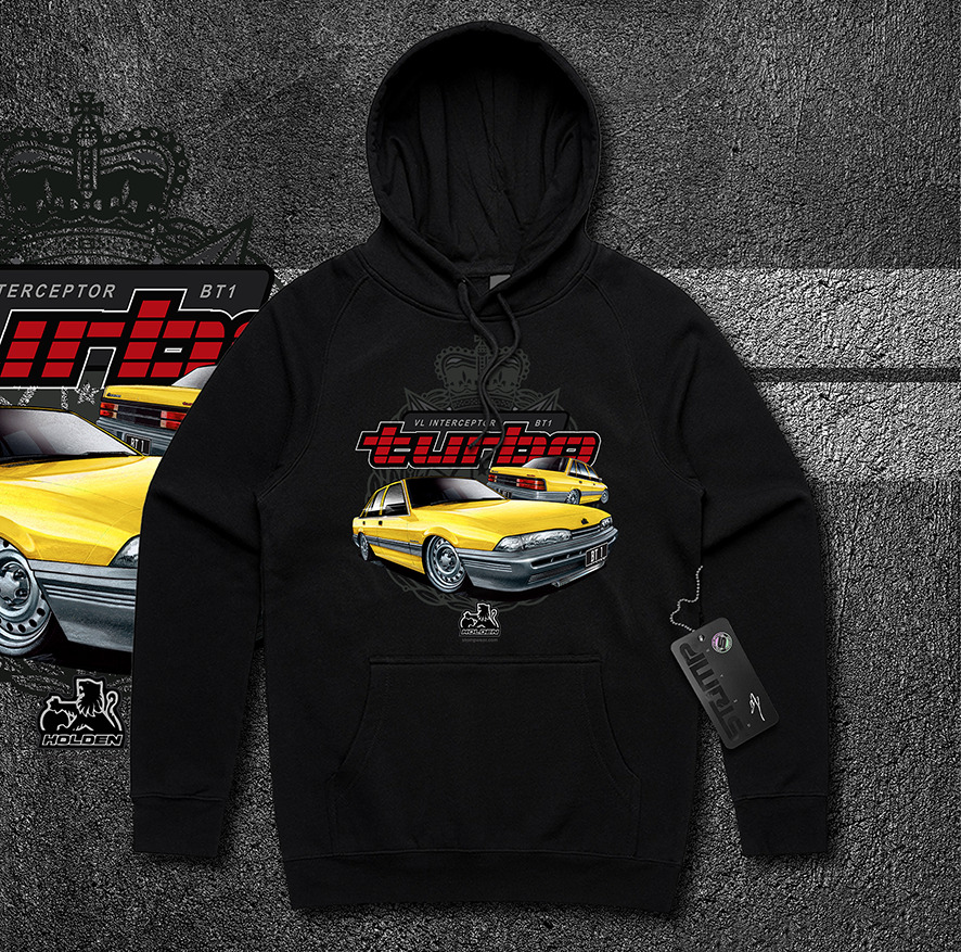 HOLDEN VL INTERCEPTOR BT1 TURBO COMMODORE (6 COLOURS) T-SHIRT/HOODIE TEE GIFT - Picture 7 of 17