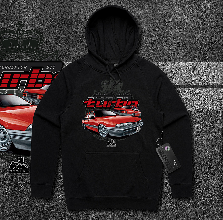 HOLDEN VL INTERCEPTOR BT1 TURBO COMMODORE (6 COLOURS) T-SHIRT/HOODIE TEE GIFT - Picture 13 of 17