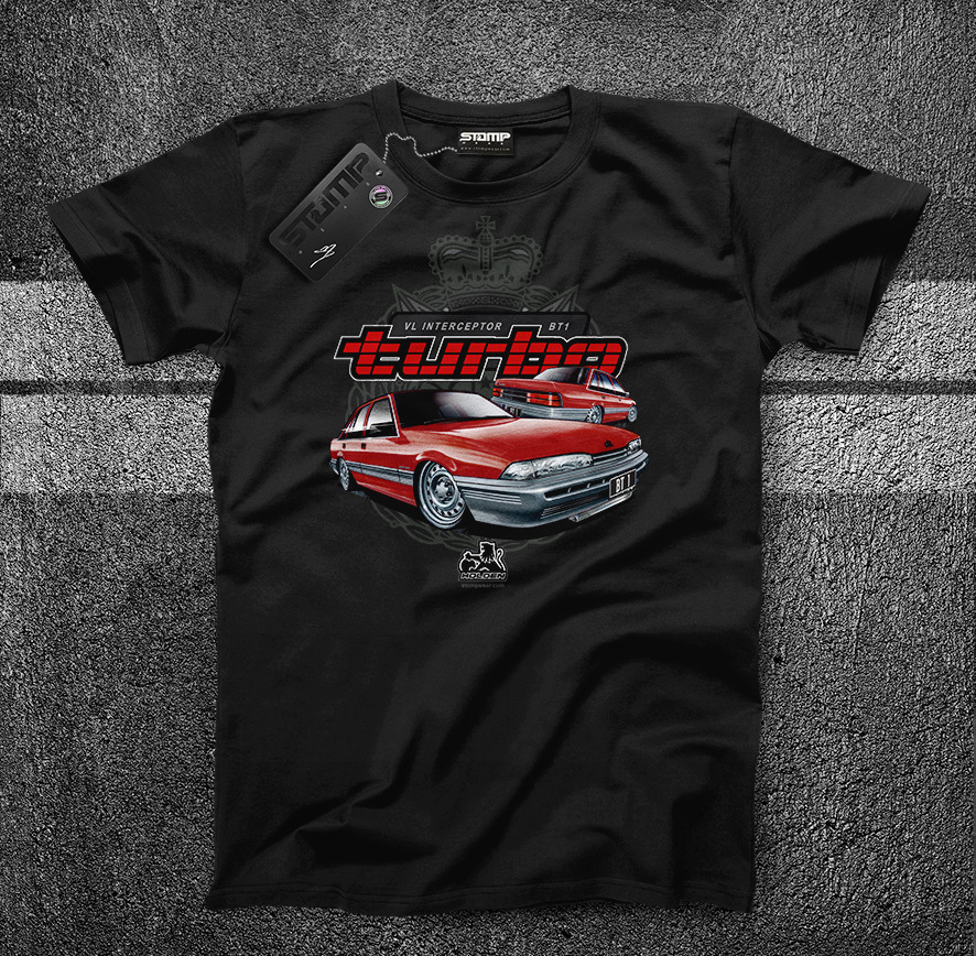HOLDEN VL INTERCEPTOR BT1 TURBO COMMODORE (6 COLOURS) T-SHIRT/HOODIE TEE GIFT - Picture 12 of 17