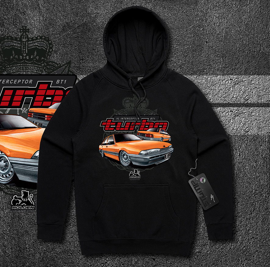 HOLDEN VL INTERCEPTOR BT1 TURBO COMMODORE (6 COLOURS) T-SHIRT/HOODIE TEE GIFT - Picture 17 of 17