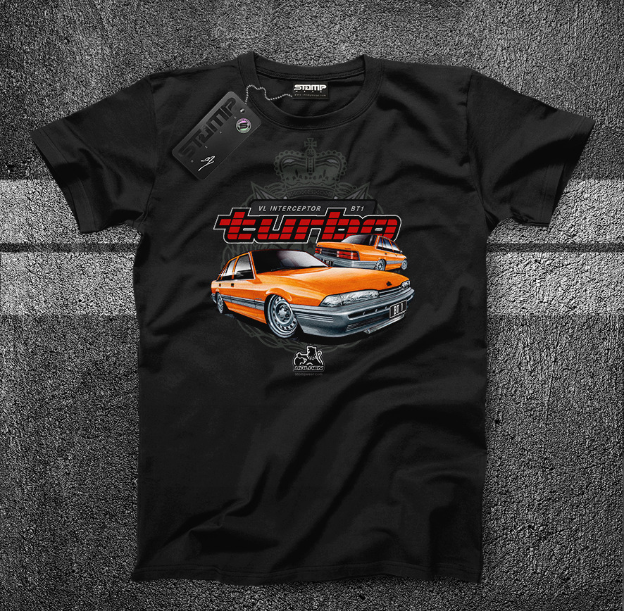 HOLDEN VL INTERCEPTOR BT1 TURBO COMMODORE (6 COLOURS) T-SHIRT/HOODIE TEE GIFT - Picture 16 of 17