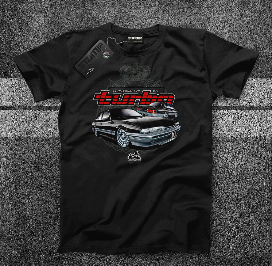 HOLDEN VL INTERCEPTOR BT1 TURBO COMMODORE (6 COLOURS) T-SHIRT/HOODIE TEE GIFT - Picture 14 of 17