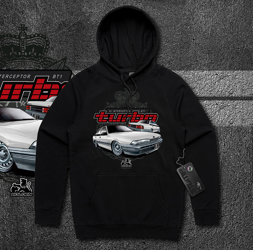 HOLDEN VL INTERCEPTOR BT1 TURBO COMMODORE (6 COLOURS) T-SHIRT/HOODIE TEE GIFT - Picture 9 of 17