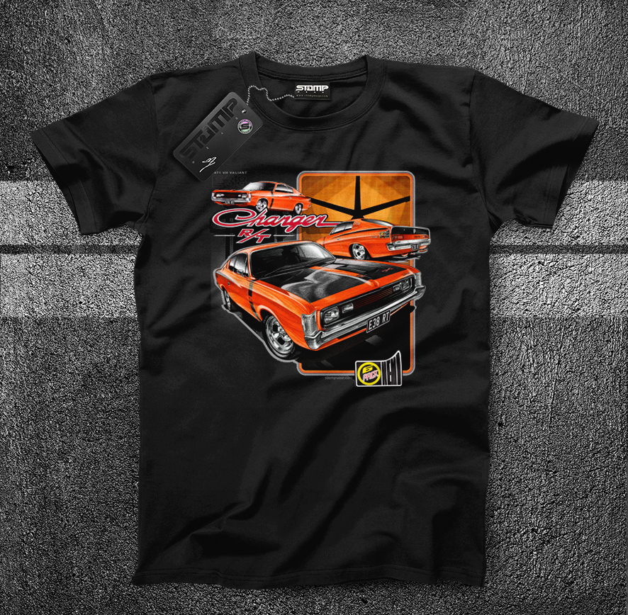 VALIANT CHARGER R/T E38 VH 1971 T-SHIRT/HOODIE CHRYSLER HEMI 6 - Picture 6 of 15