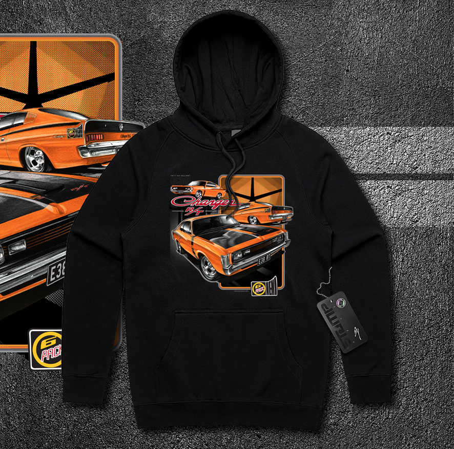 VALIANT CHARGER R/T E38 VH 1971 T-SHIRT/HOODIE CHRYSLER HEMI 6 - Picture 15 of 15