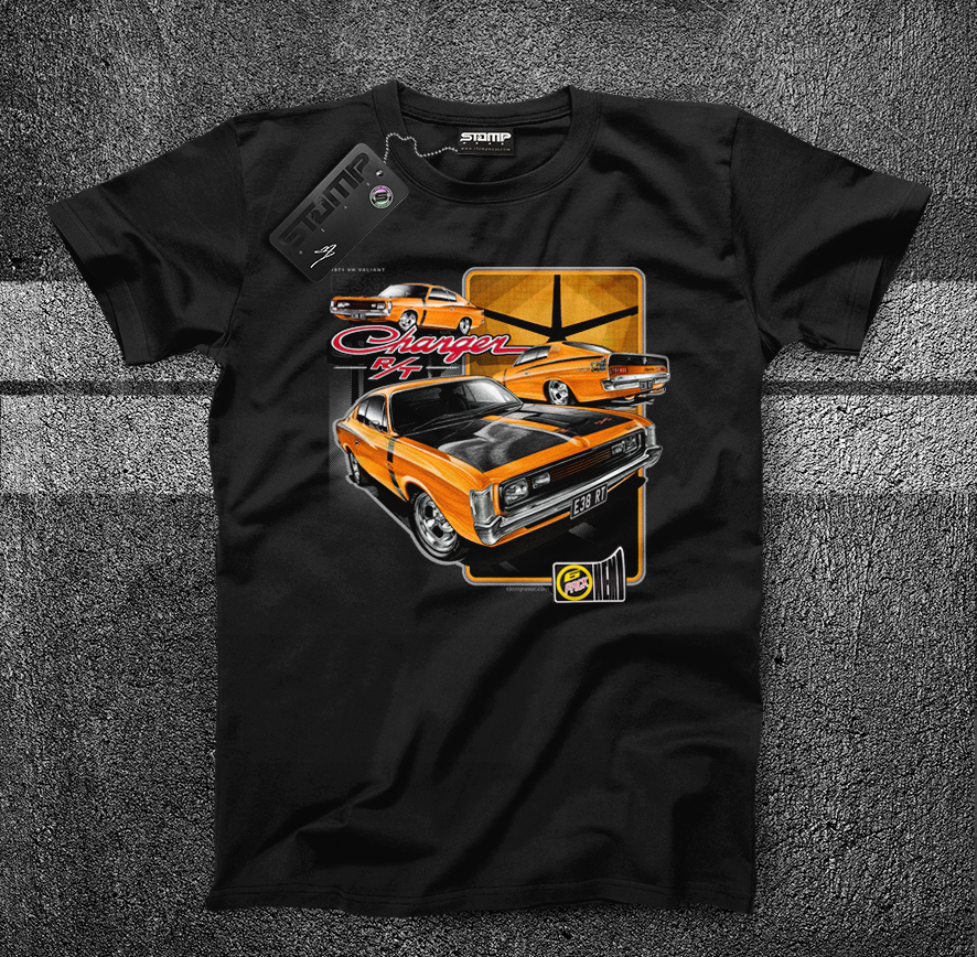 VALIANT CHARGER R/T E38 VH 1971 T-SHIRT/HOODIE CHRYSLER HEMI 6 - Picture 14 of 15