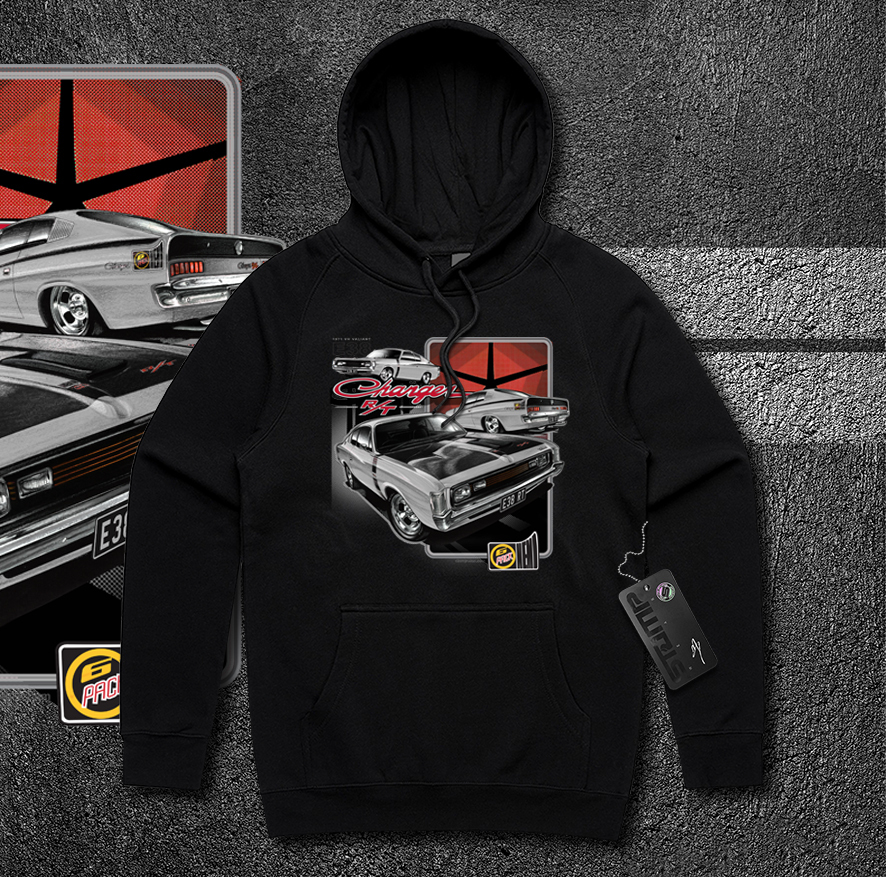 VALIANT CHARGER R/T E38 VH 1971 T-SHIRT/HOODIE CHRYSLER HEMI 6 - Picture 13 of 15