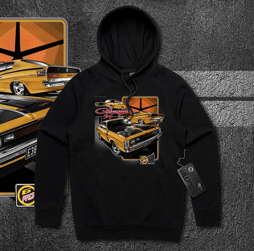 VALIANT CHARGER R/T E38 VH 1971 T-SHIRT/HOODIE CHRYSLER HEMI 6 - Picture 9 of 15