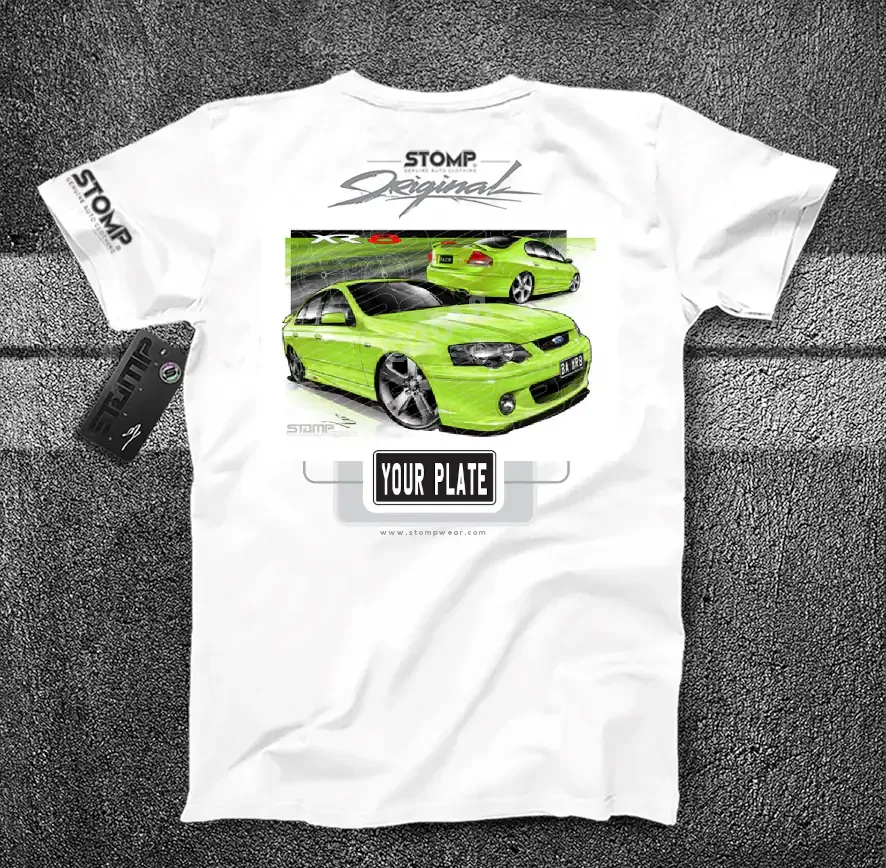 Ford BA XR8 Falcon Sedan Personalised Car T-Shirt