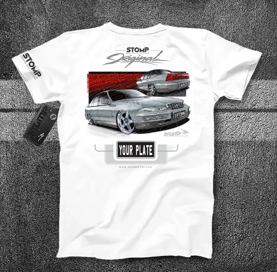 Holden VR Statesman SILVER Personalised Car T-Shirt