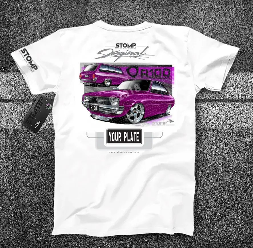 Mazda R100 PURPLE Personalised Car T-Shirt