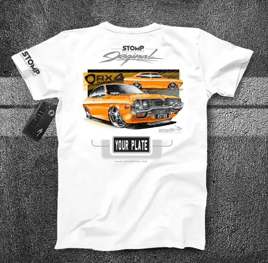 Mazda RX4 ORANGE Personalised Car T-Shirt