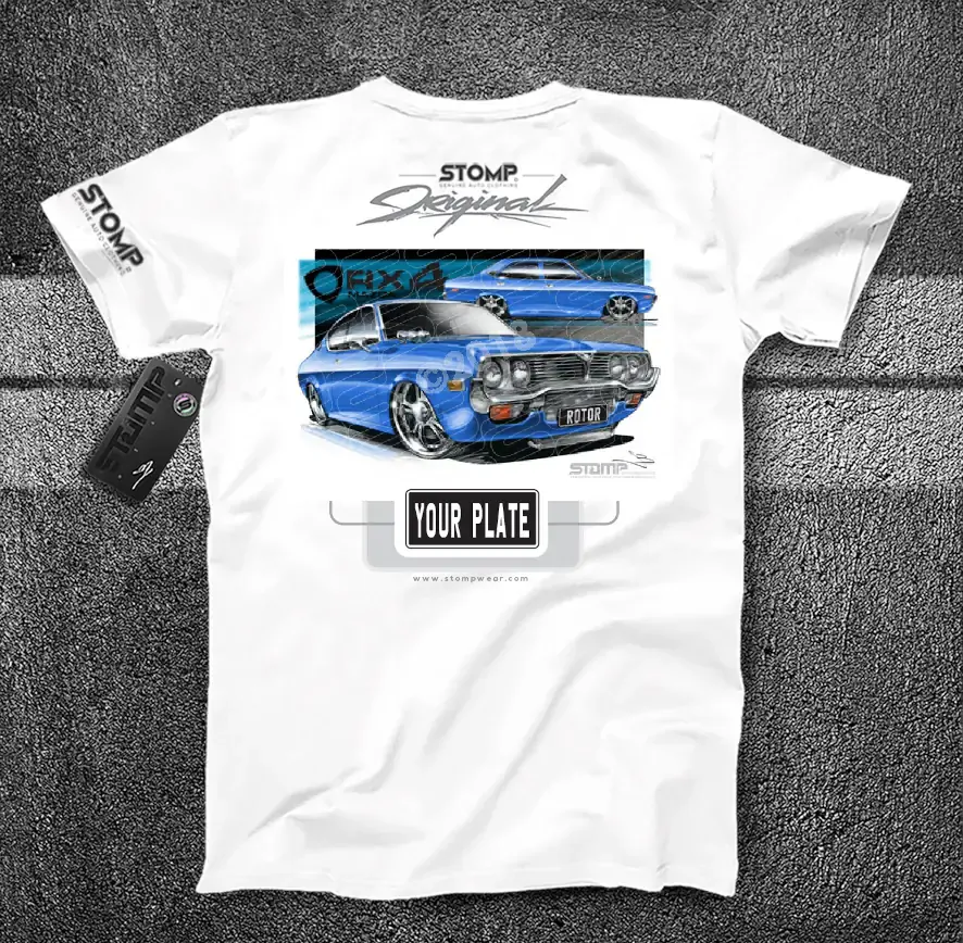 Mazda RX4 BLUE Personalised Car T-Shirt