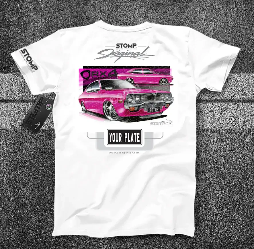 Mazda RX4 PINK Personalised Car T-Shirt