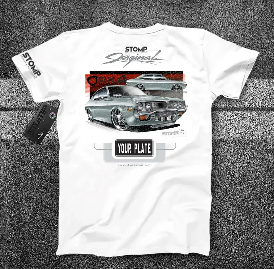 Mazda RX4 SILVER Personalised Car T-Shirt