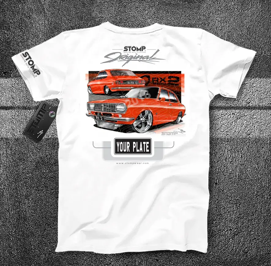 Mazda RX2 RED Personalised Car T-Shirt