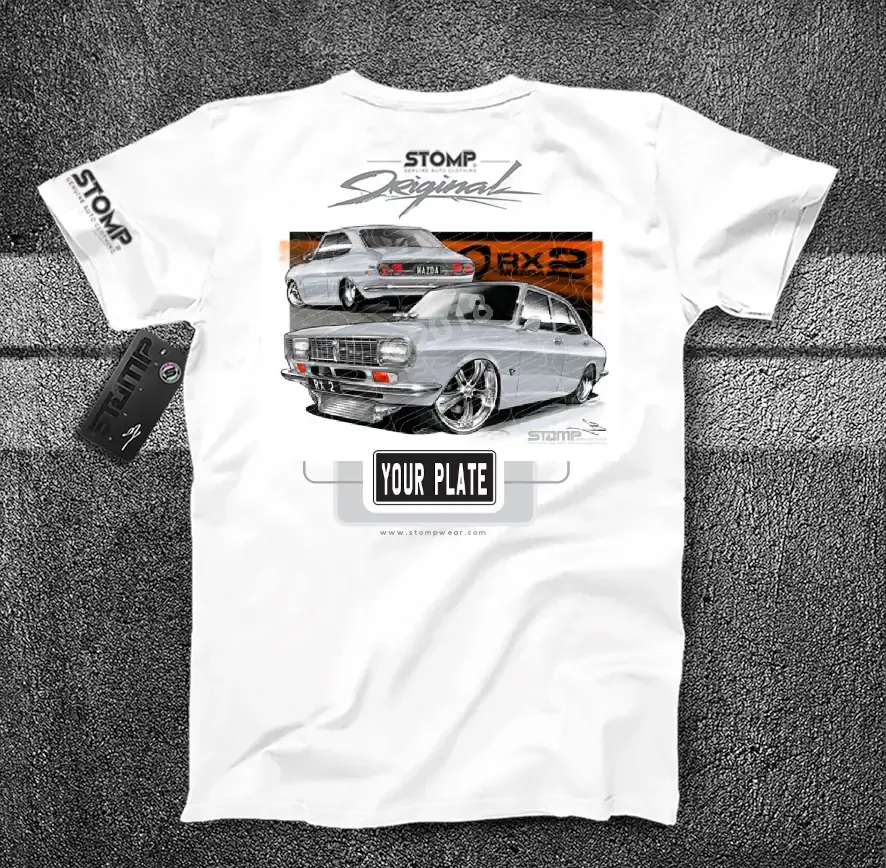 Mazda RX2 SILVER Personalised Car T-Shirt