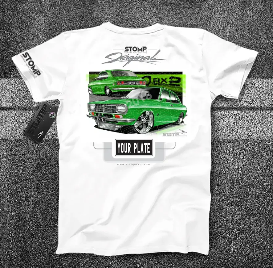 Mazda RX2 GREEN Personalised Car T-Shirt