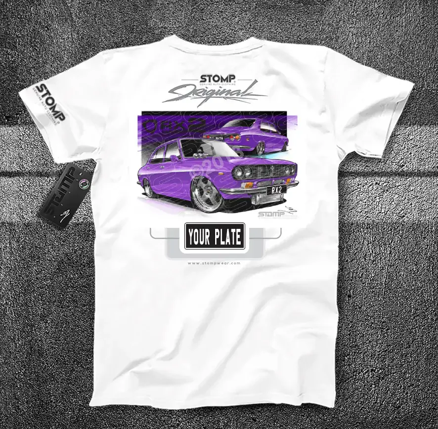 Mazda RX2 PURPLE Personalised Car T-Shirt