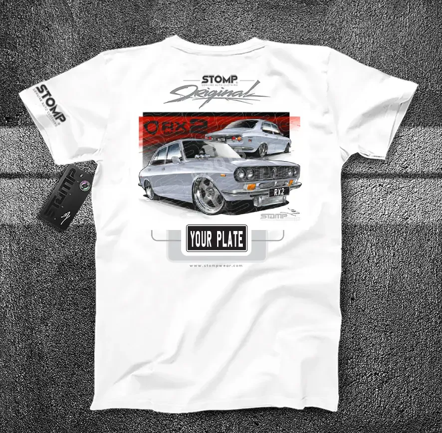 Mazda RX2 SILVER Personalised Car T-Shirt