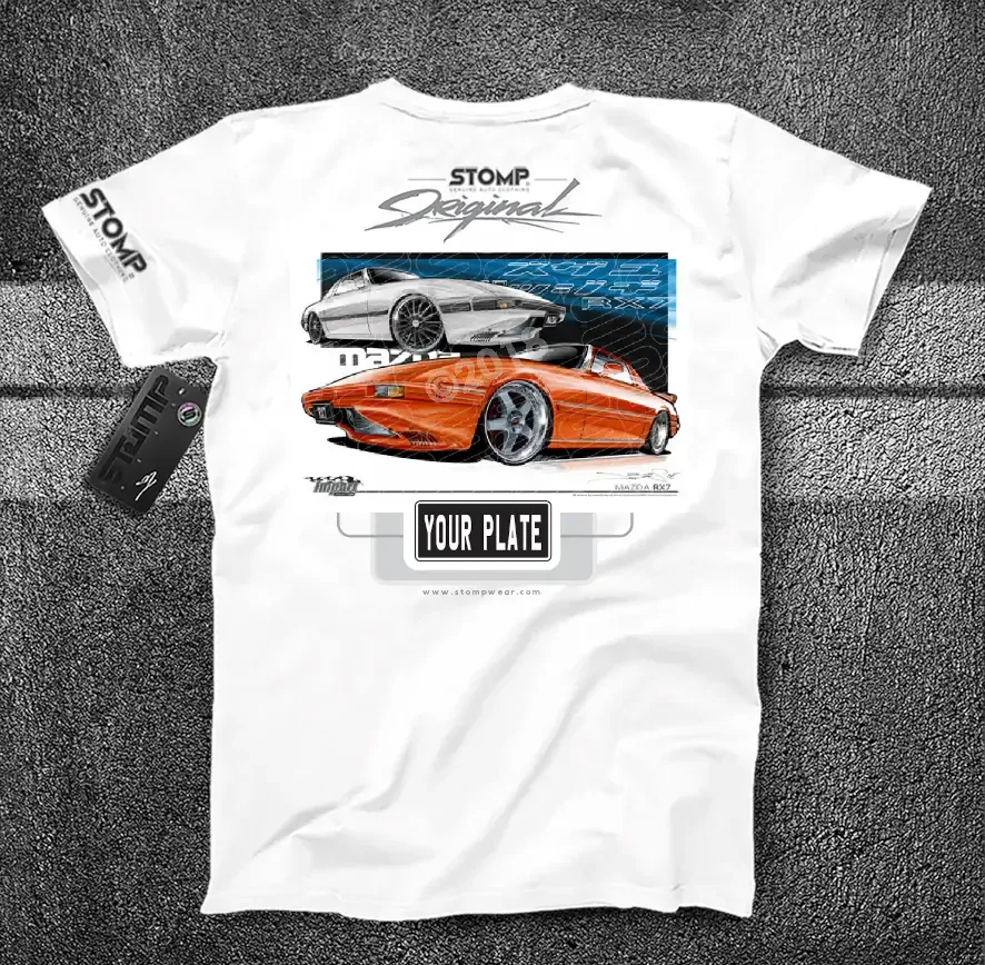 MAZDA RX7 1ST GENERATION Personalised Car T-Shirt