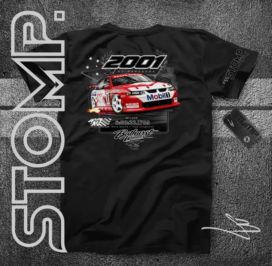 2001 Bathurst Winner | Holden VX Commodore | Mark Skaife / Tony Longhurst T-Shirt & Hoodie