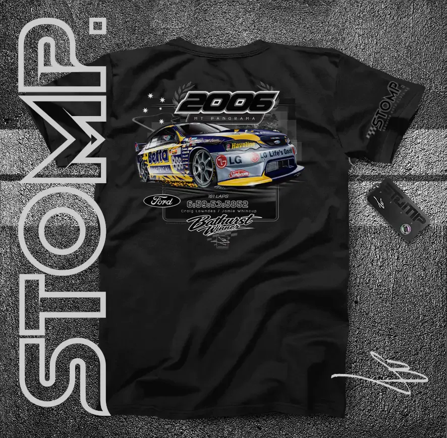 2006 Bathurst Winner | Ford BA Falcon | Craig Lowndes / Jamie Whincup T-Shirt & Hoodie